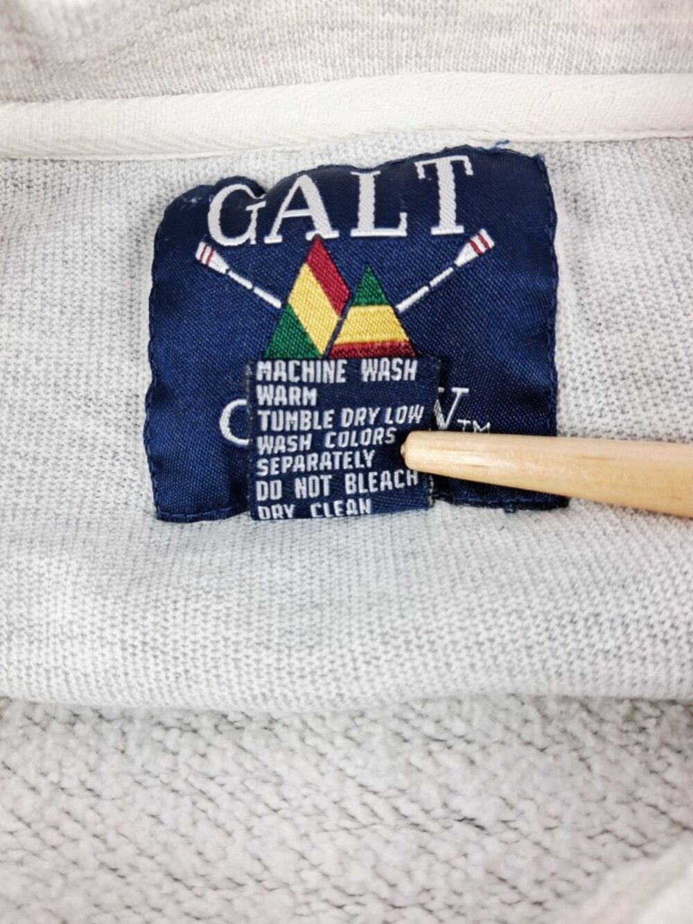 VTG Distressed Galt Medium Penn State Nittany Lions Gray Sweatshirt College 90s - Picture 4 of 16